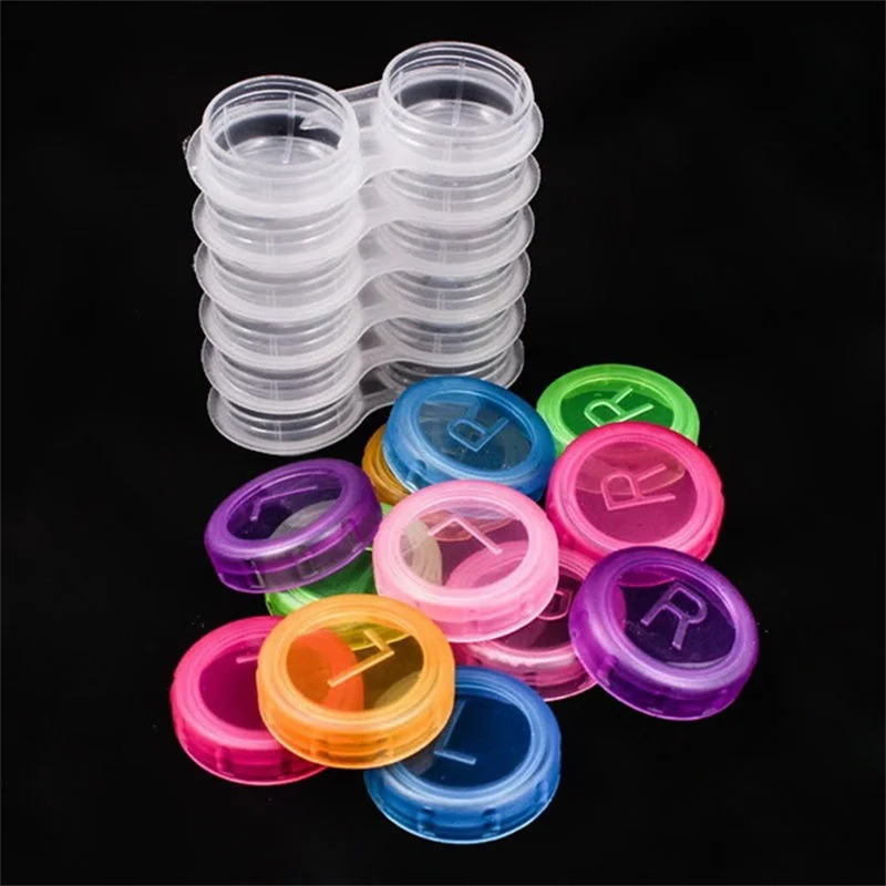 Lens Case Pouch - Colorful Clear Contact Lens Case Box