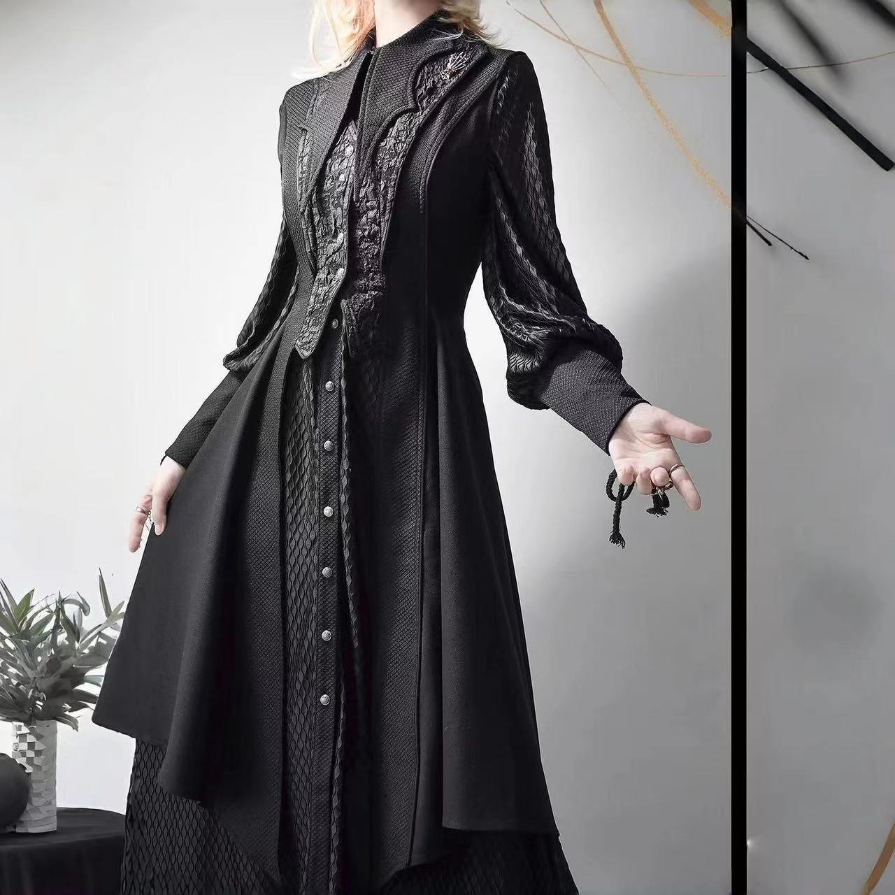 Photography Vest - Dark Black Gothic Style Lolita Prince