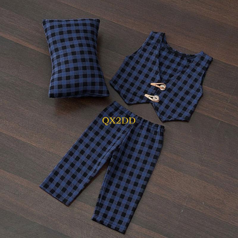 Photography Vest - QX2D Checkered Pillow Pants & Vest