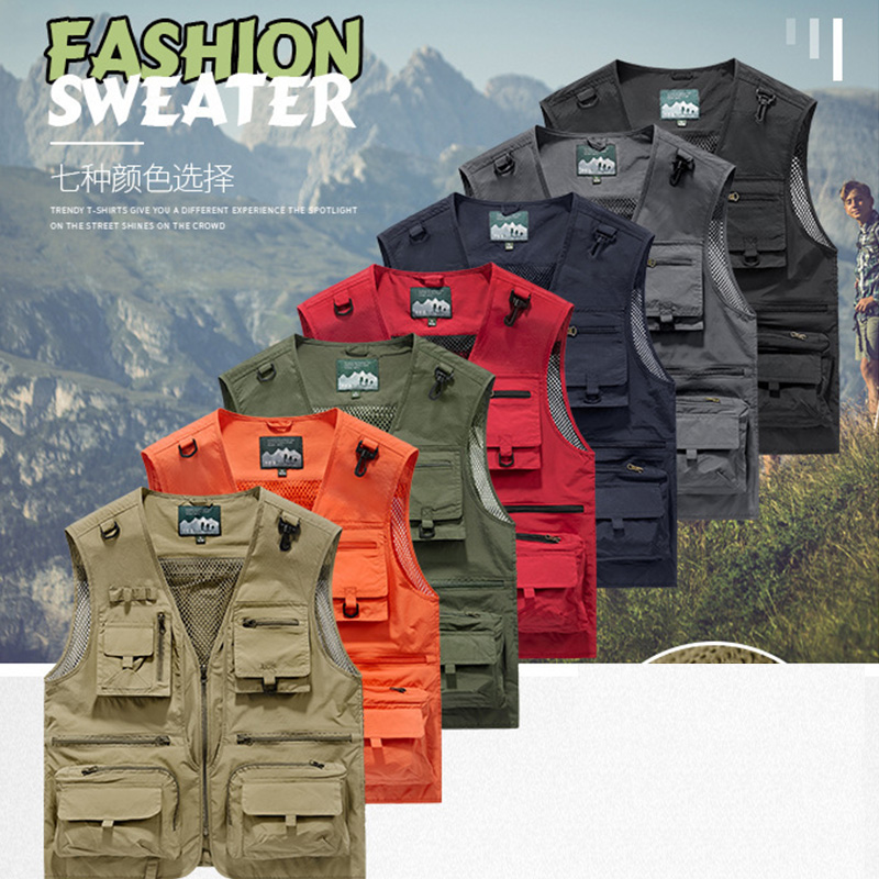 Photography Vest - Spring and Autumn Mesh Quick-Dry Vest