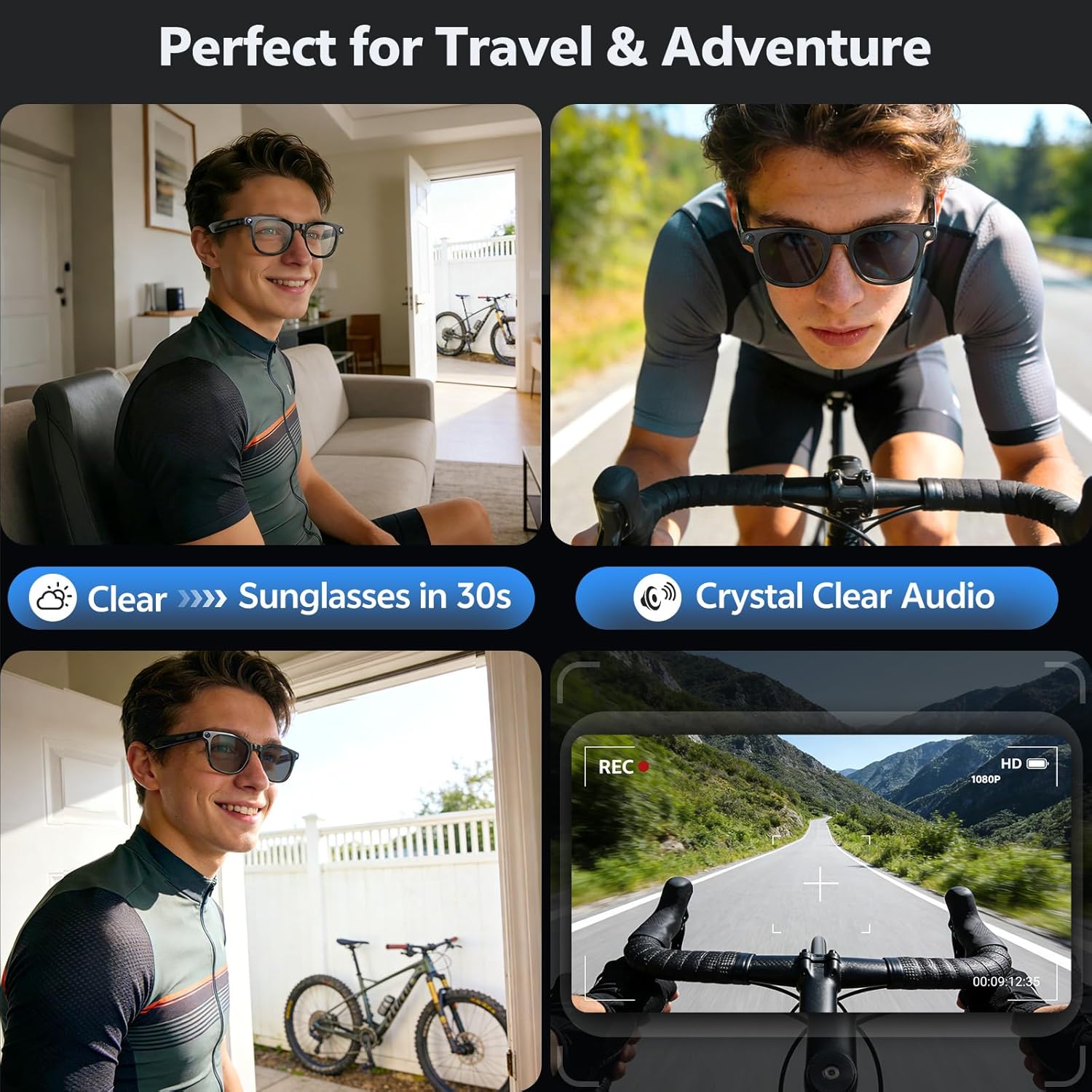 2026 4K 8MP Smart Glasses Men  - Photography Unit ulasan dan harga