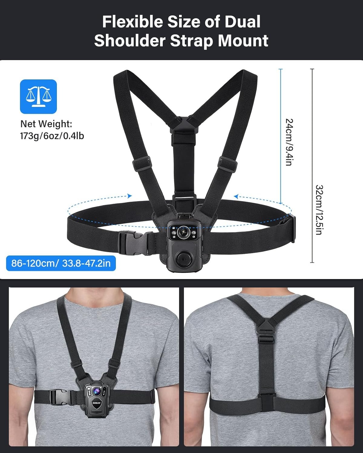 BOBLOV Dual Shoulder Mount Bod - Photography Vest ulasan dan harga