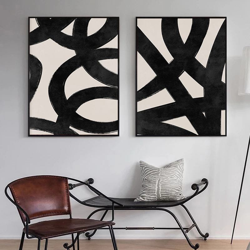 Modern Beige Black Lines Brush - Photography Techniques ulasan dan harga