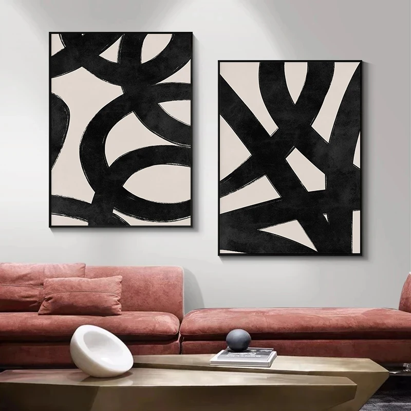 Modern Beige Black Lines Brush - Photography Techniques ulasan dan harga