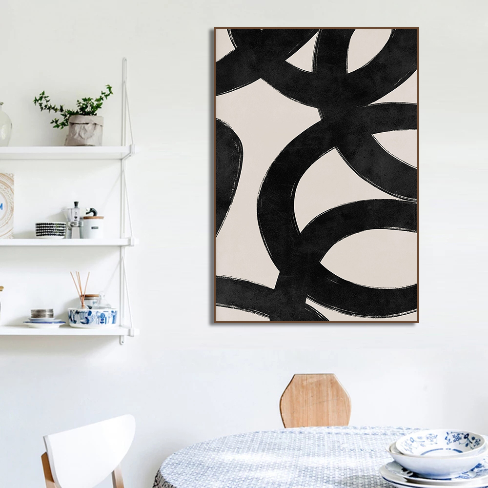 Modern Beige Black Lines Brush - Photography Techniques ulasan dan harga