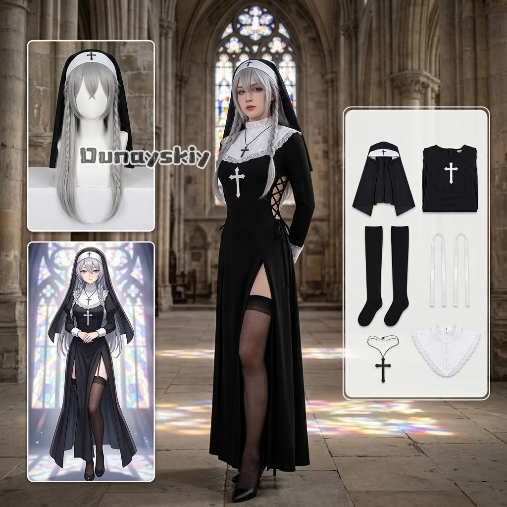 KS*06Original Nun Cos Outfit B - Photography Unit ulasan dan harga