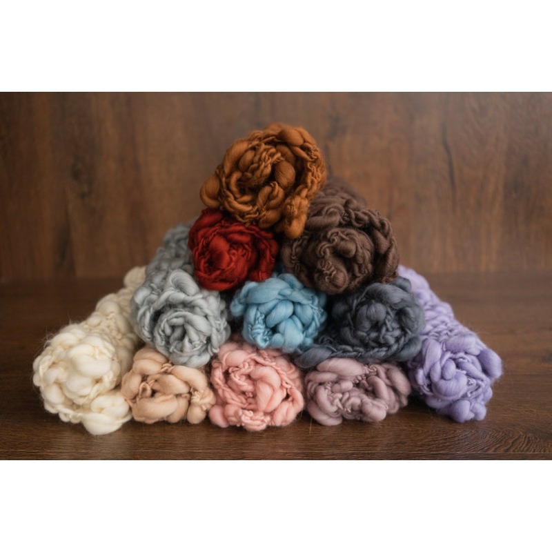 Chunky Knit Merino Baby Blanke - Photography Newborn ulasan dan harga