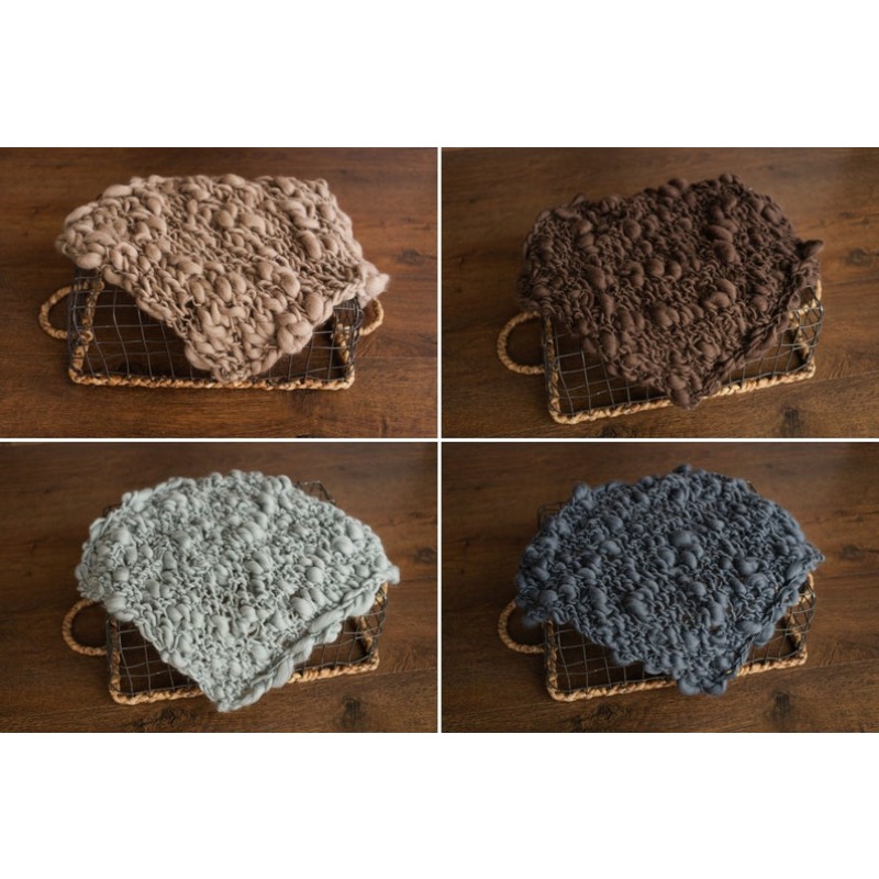 Chunky Knit Merino Baby Blanke - Photography Newborn ulasan dan harga