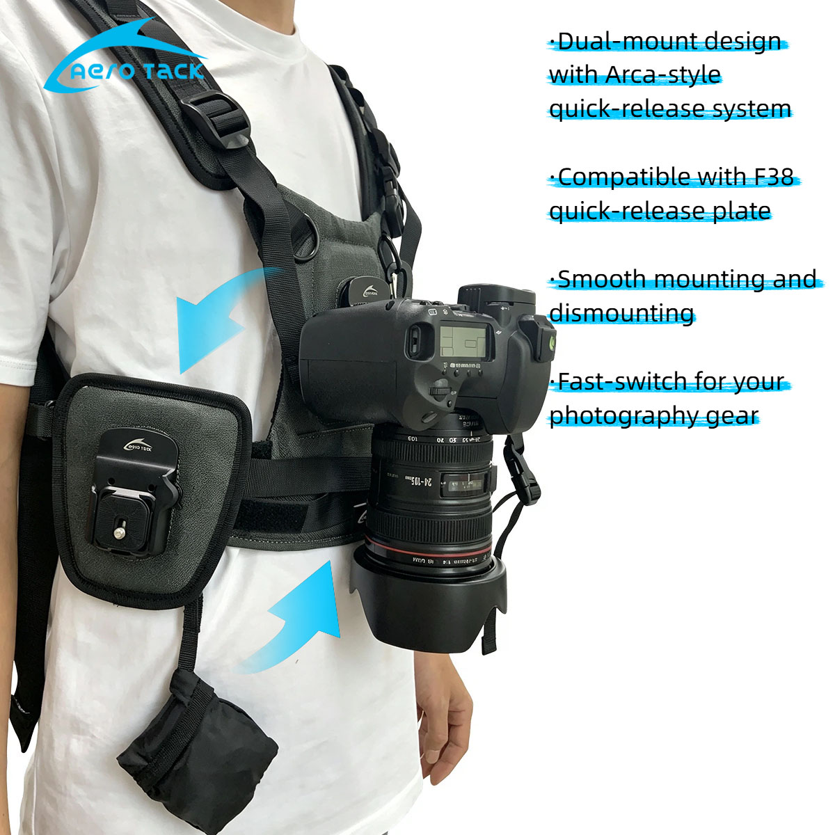 Aero Tack G3 Wanderer Dual‑Cam - Photography Vest ulasan dan harga