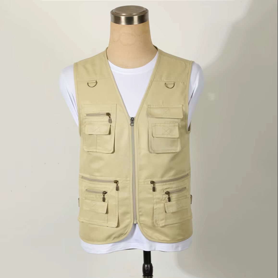 Men's Multi Pocket Workwear Ve - Photography Vest ulasan dan harga