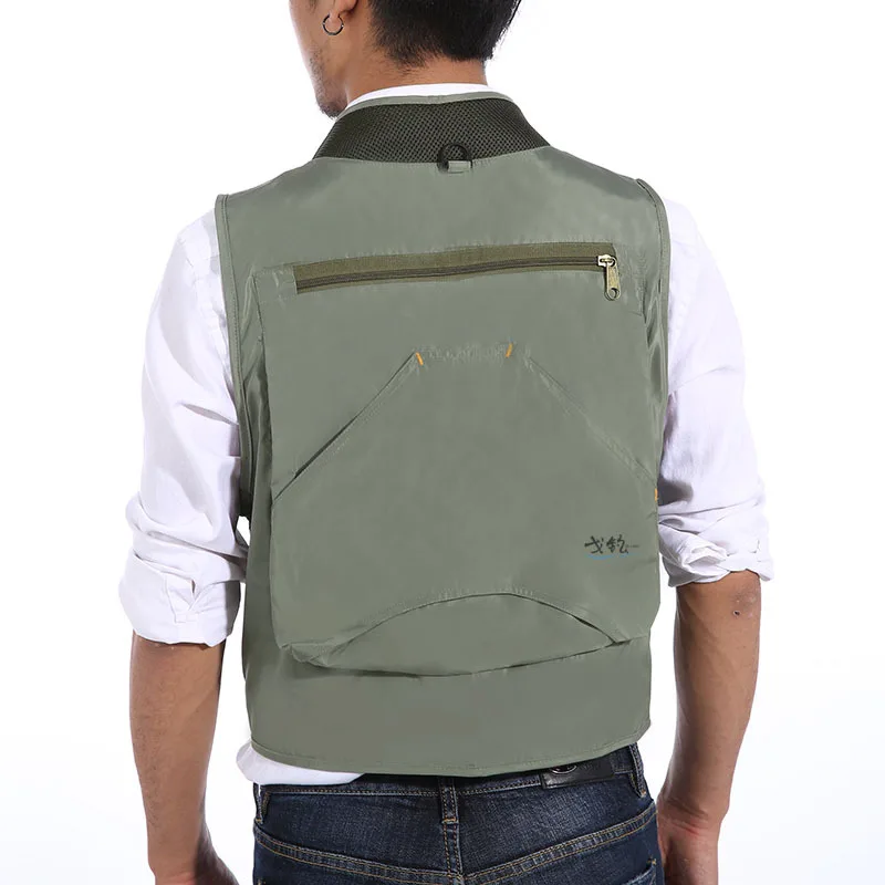 Spring Autumn Men Outdoor Quic - Photography Vest ulasan dan harga