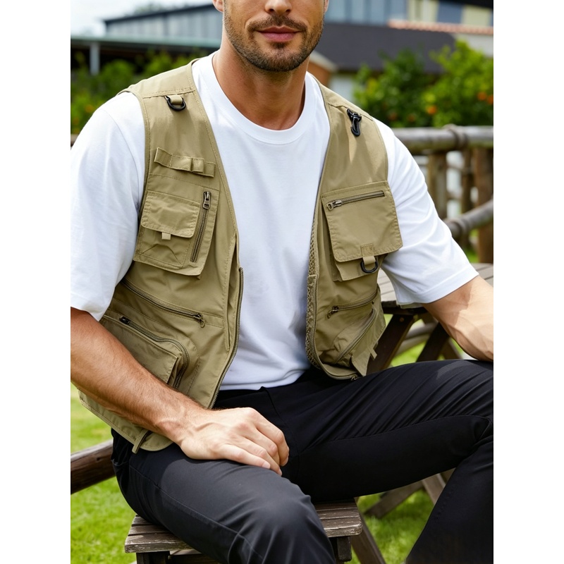 Men's Outdoor Vest New Multifu - Photography Vest ulasan dan harga