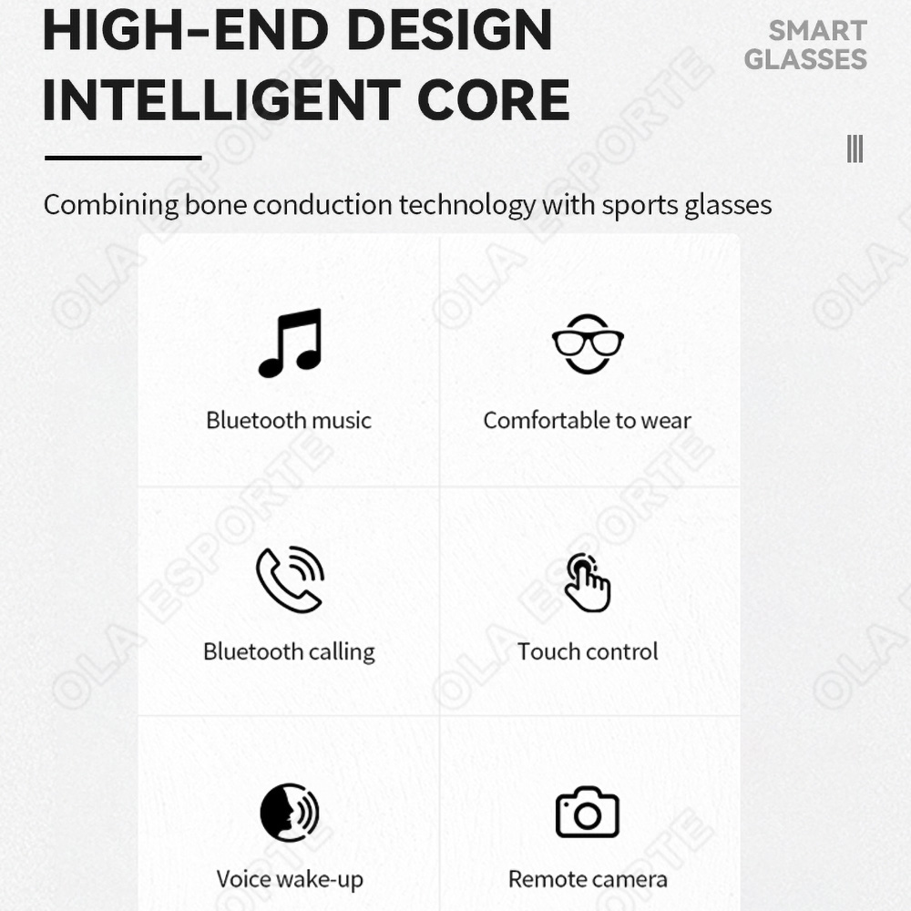 NEW Smart Glasses V5.3 Bluetoo - Photography Unit ulasan dan harga