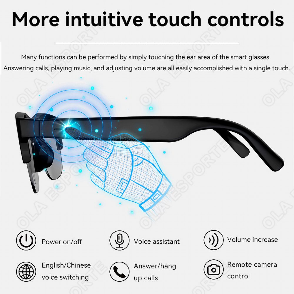 NEW Smart Glasses V5.3 Bluetoo - Photography Unit ulasan dan harga