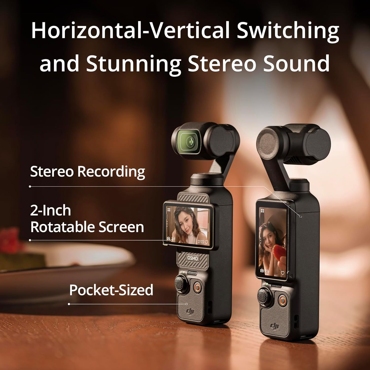 DJI Osmo Pocket 3 Vlogging Cam - Photography Close Up ulasan dan harga