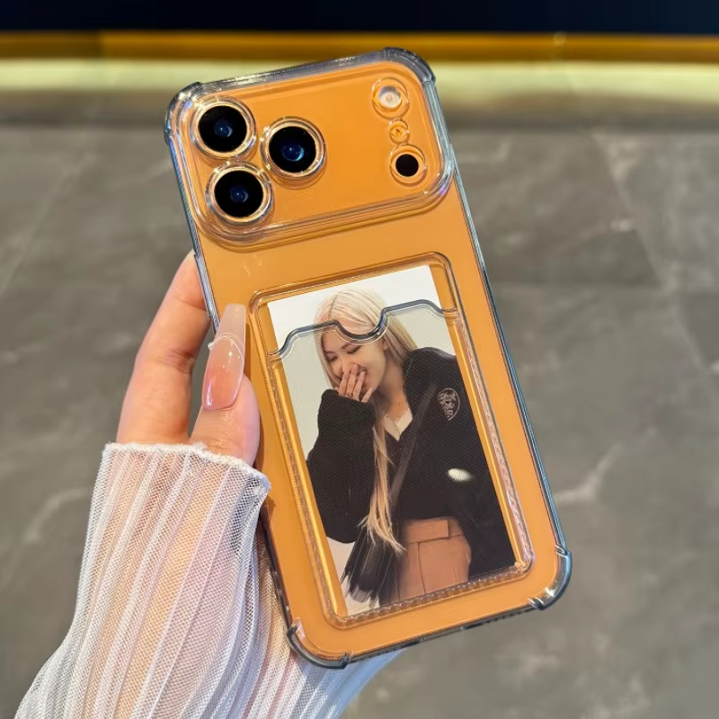 Transparent Card Slot Holder C - Lens Case Pouch ulasan dan harga