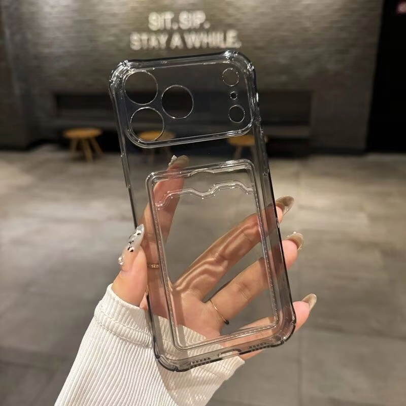 Transparent Card Slot Holder C - Lens Case Pouch ulasan dan harga