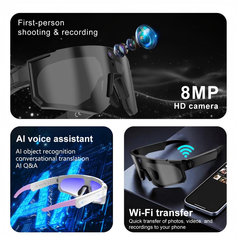 AI Smart Glasses ChatGPT 1080P - Photography Unit ulasan dan harga