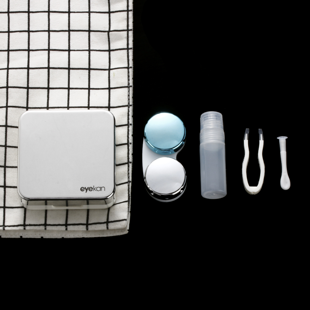 1PC contact lens case square t - Lens Case Pouch ulasan dan harga