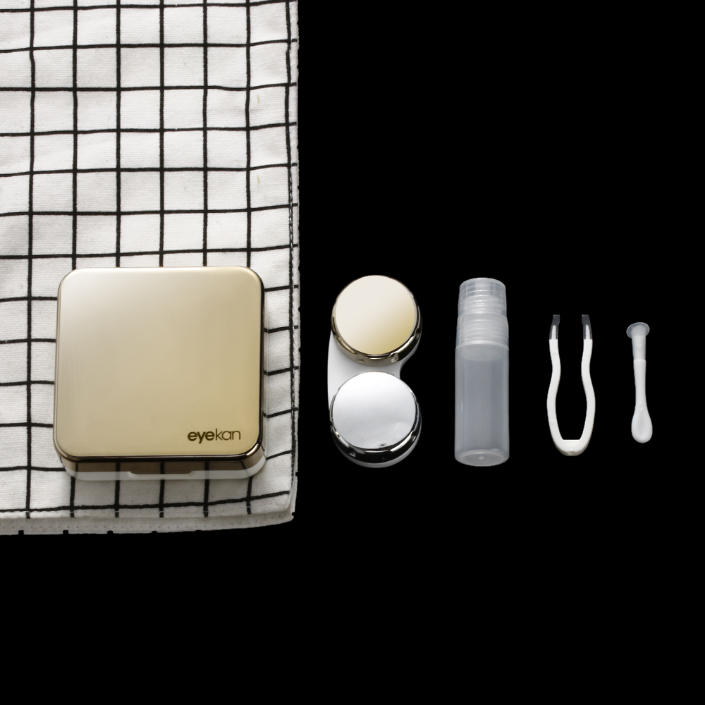 1PC contact lens case square t - Lens Case Pouch ulasan dan harga