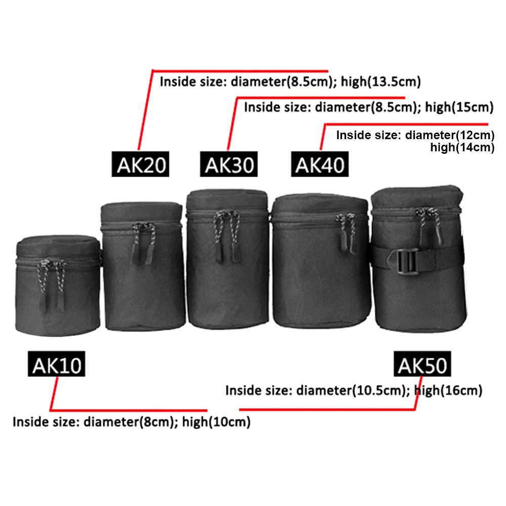 Deluxe Camera Lens Bag Waterpr - Lens Case Pouch ulasan dan harga
