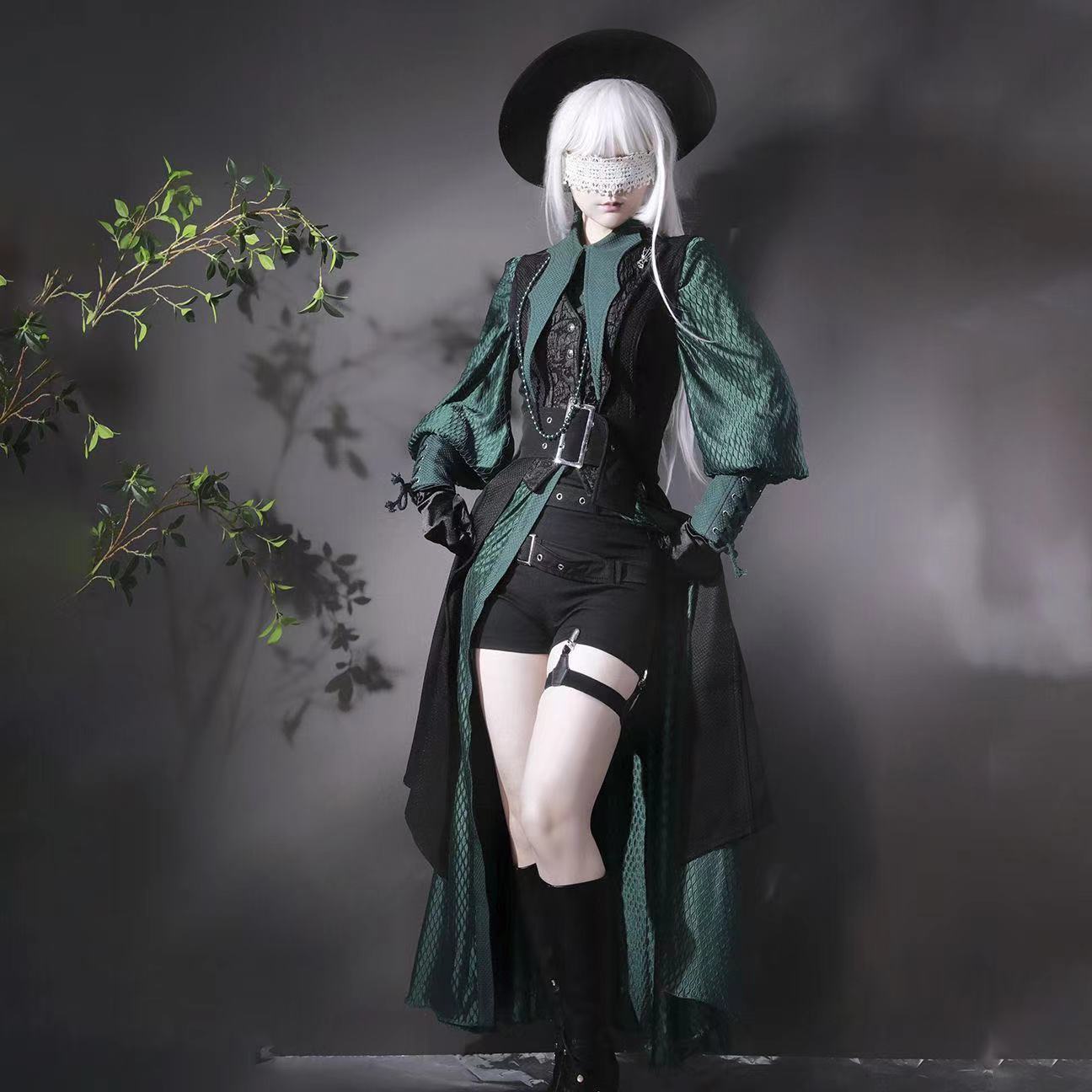 Dark Black Gothic Style Lolita - Photography Vest ulasan dan harga