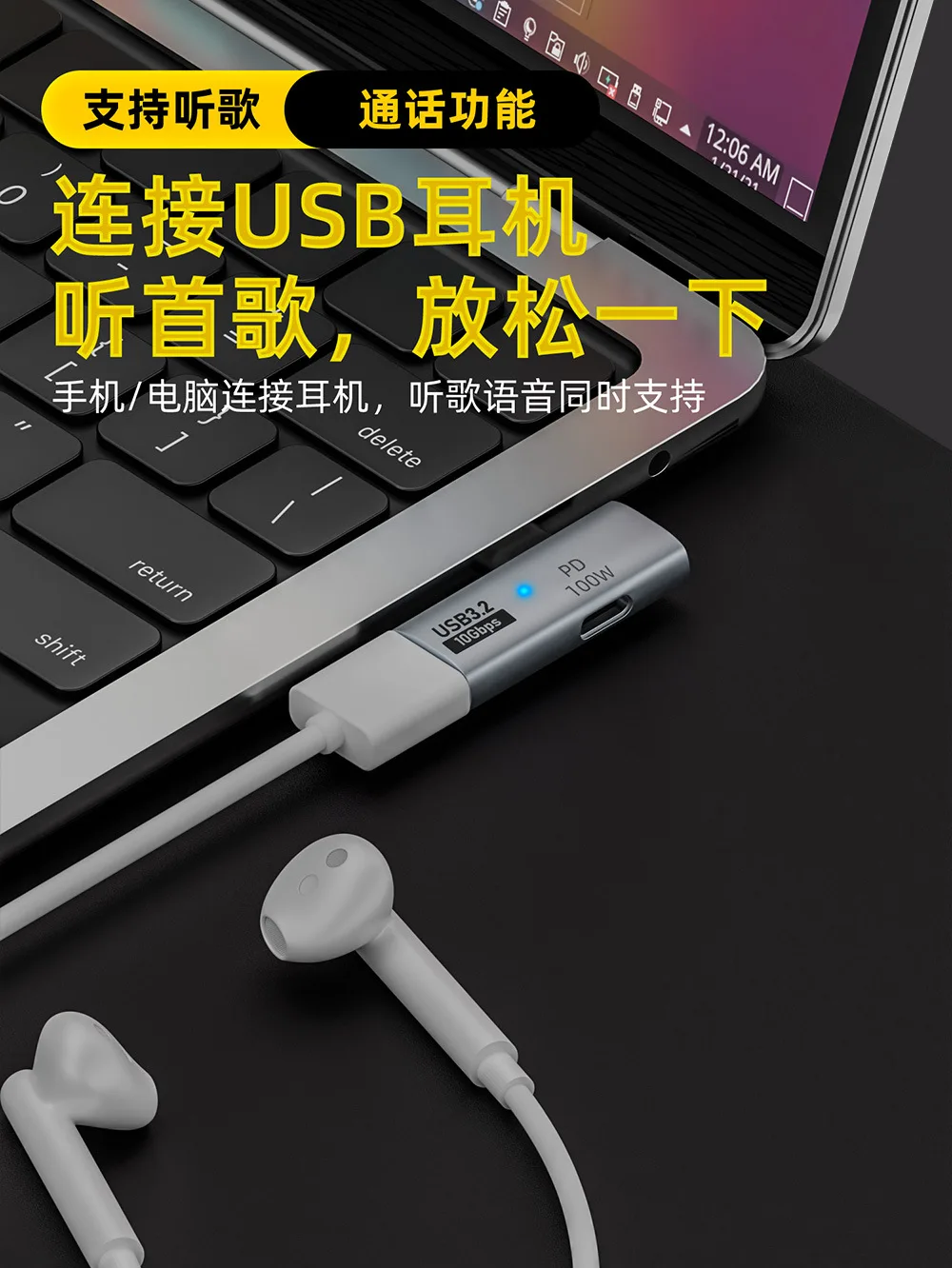 USB Type-C OTG Adapter with Po - Photography Date ulasan dan harga