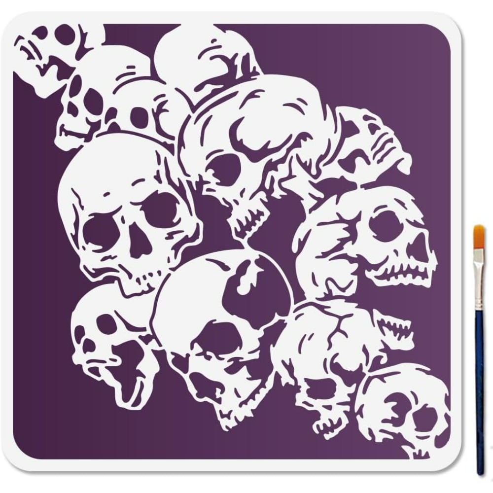 Skull Background Stencil Skull - Photography Techniques ulasan dan harga