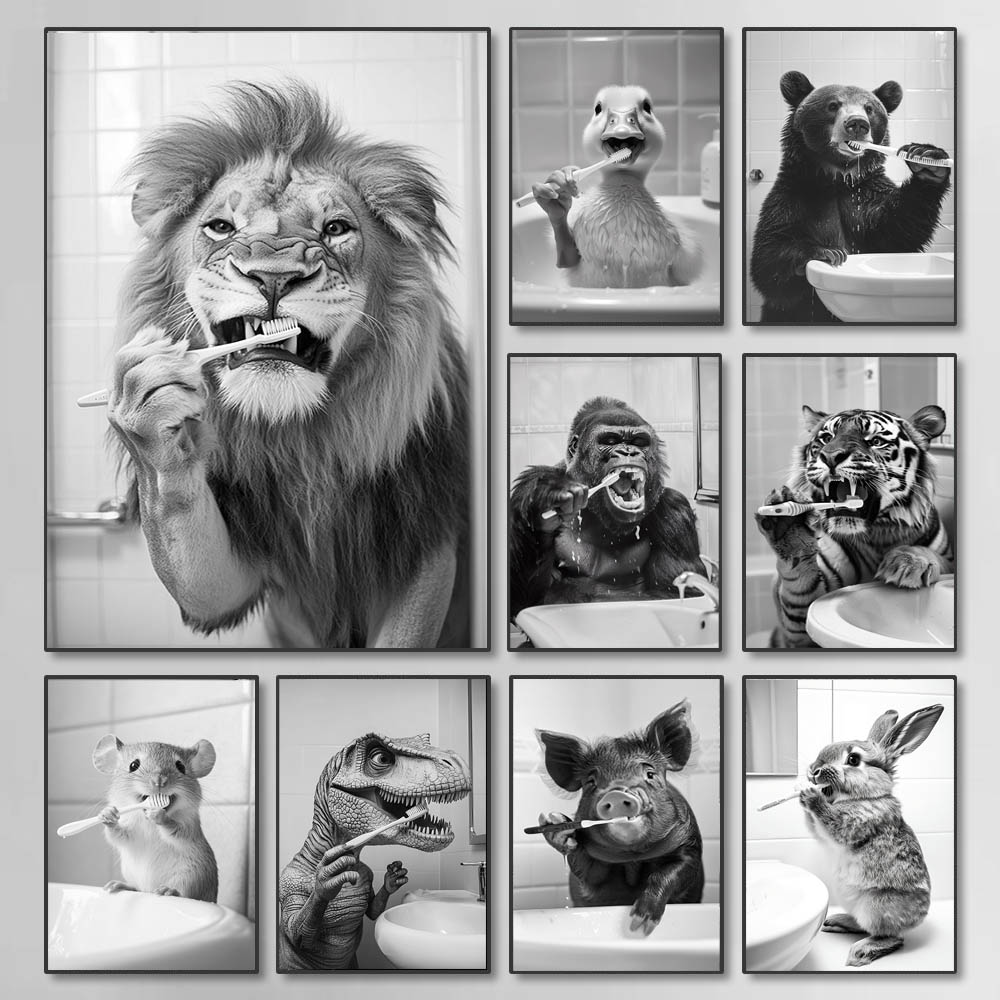 Black White Funny Bathroom Bru - Photography Techniques ulasan dan harga