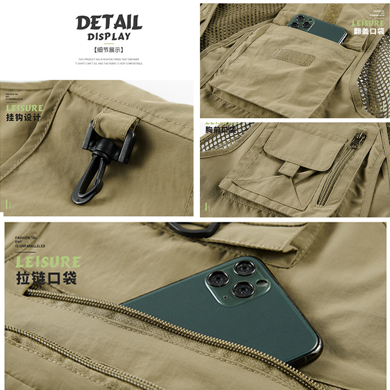 Spring and Autumn Mesh Quick-D - Photography Vest ulasan dan harga
