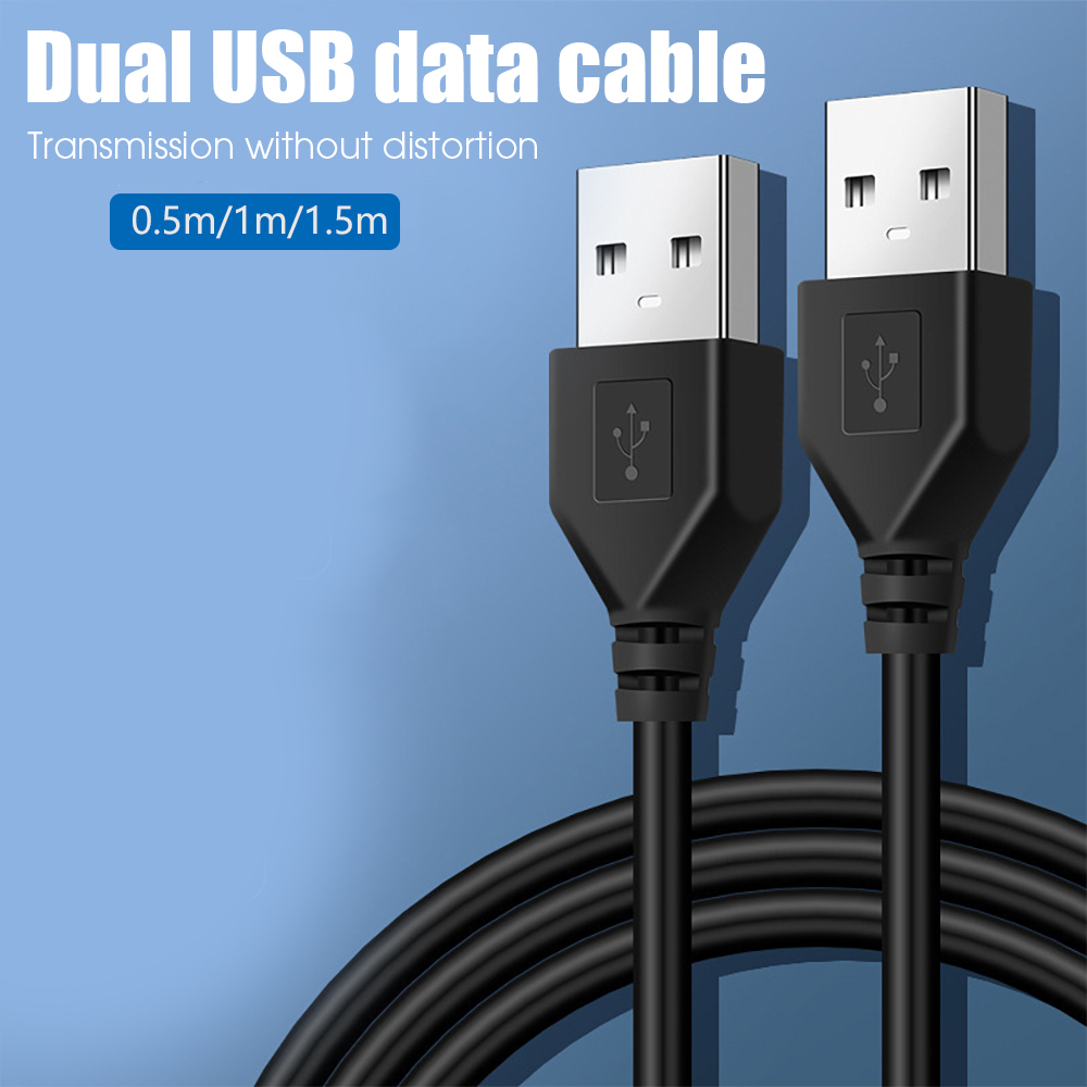 USB Male To USB Male Dual USB2 - Photography Date ulasan dan harga