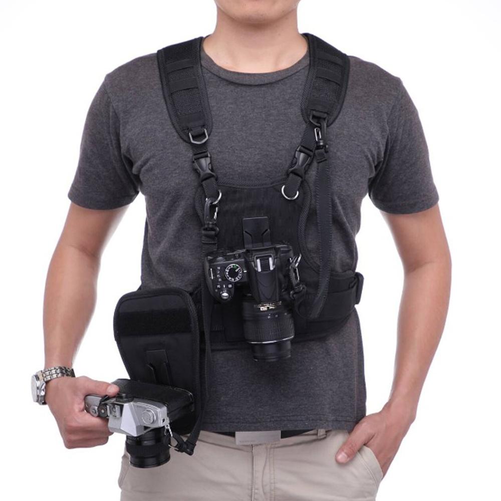 Carrying 2 DSLR Camera Double  - Photography Vest ulasan dan harga
