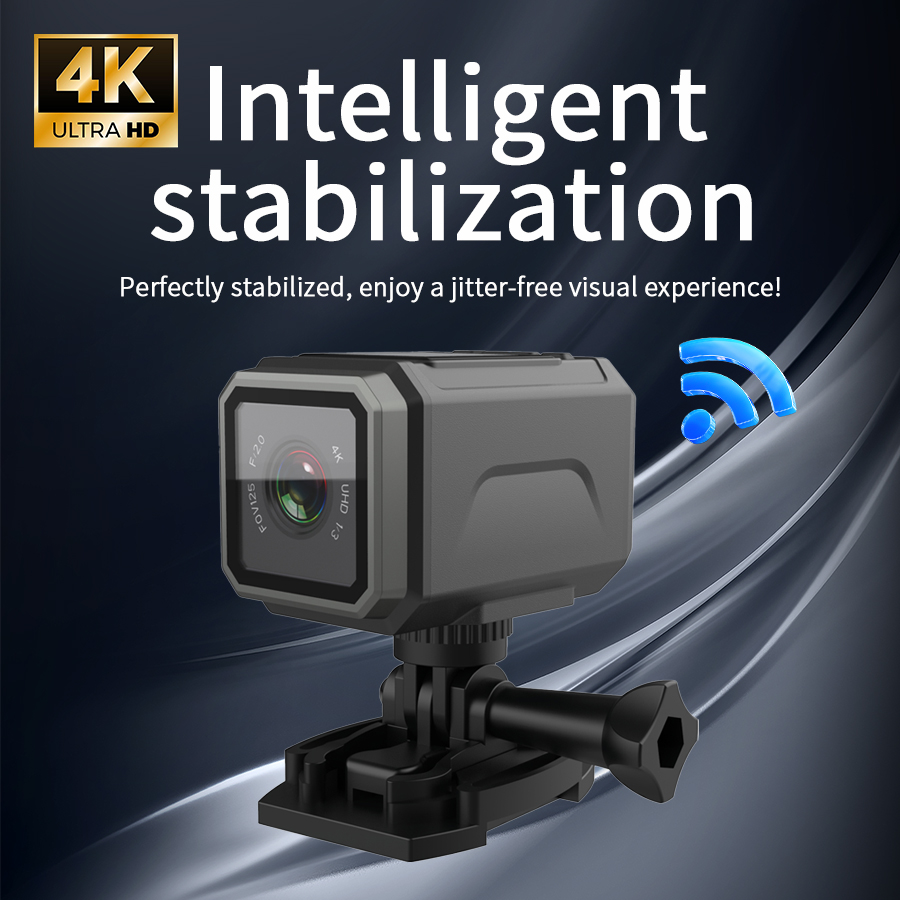 4K EIS Action Camera 125° Wide - Photography Date ulasan dan harga
