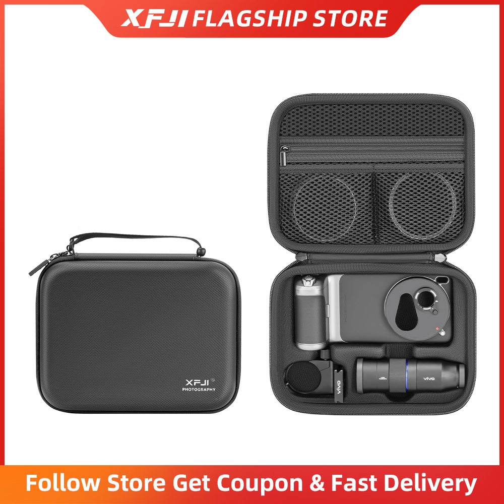 XFJI Storage Bag Case PU Leath - Photography Kit Vivo X300 ulasan dan harga