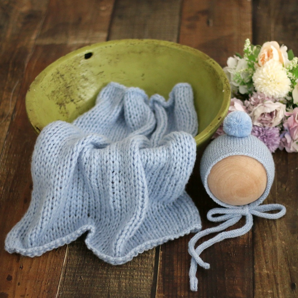 Mohair Knitted Baby Blanket wi - Photography Newborn ulasan dan harga