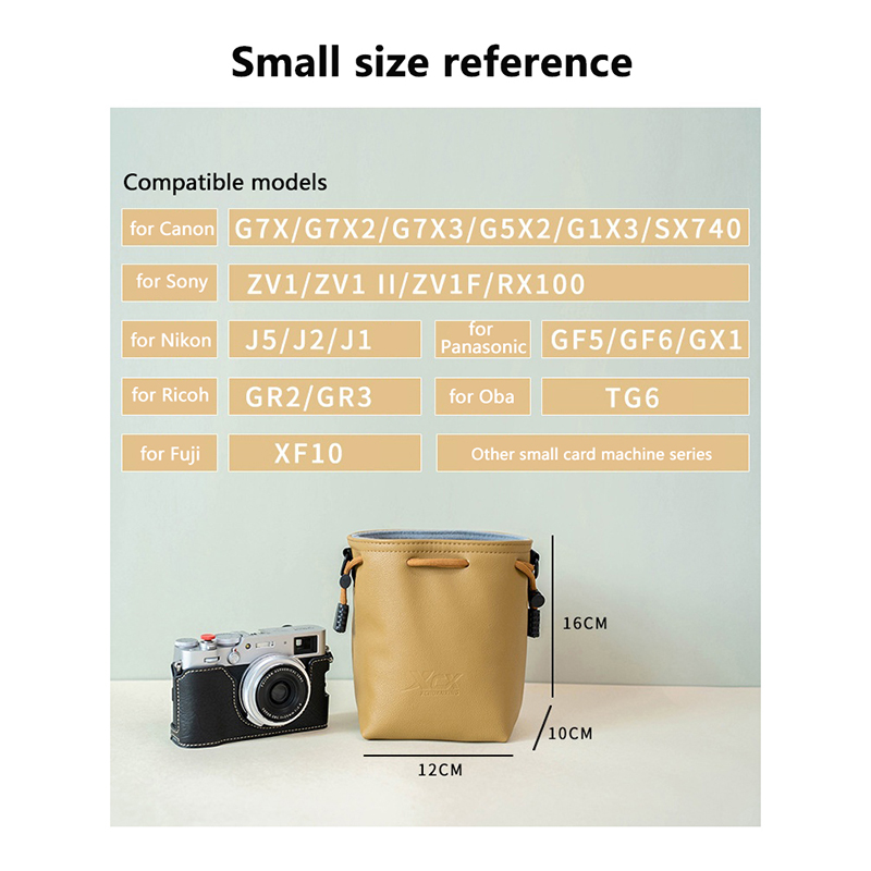Camera Bag For Canon Nikon Fuj - Lens Case Pouch ulasan dan harga