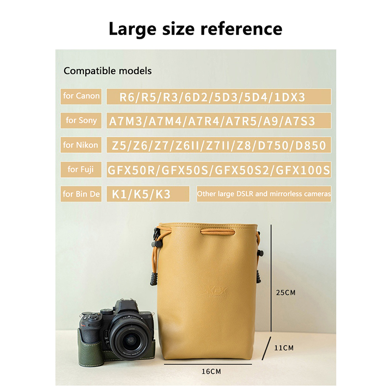 Camera Bag For Canon Nikon Fuj - Lens Case Pouch ulasan dan harga