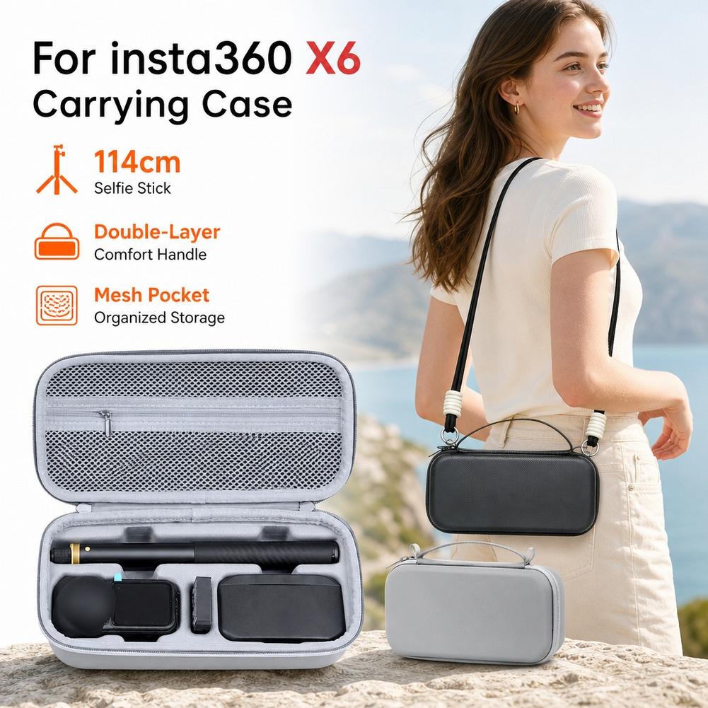 For Insta360 X6 Hard EVA Carry - Lens Case Pouch ulasan dan harga
